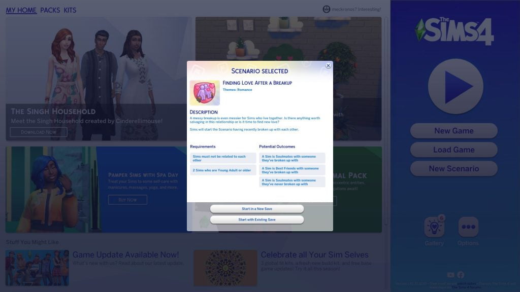 The Sims 4 Adds New Feature As Free Update To The Base Game: Scenarios