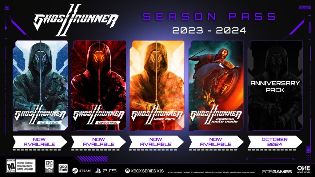 ghostrunner 2 season pass roadmap as of september 2024