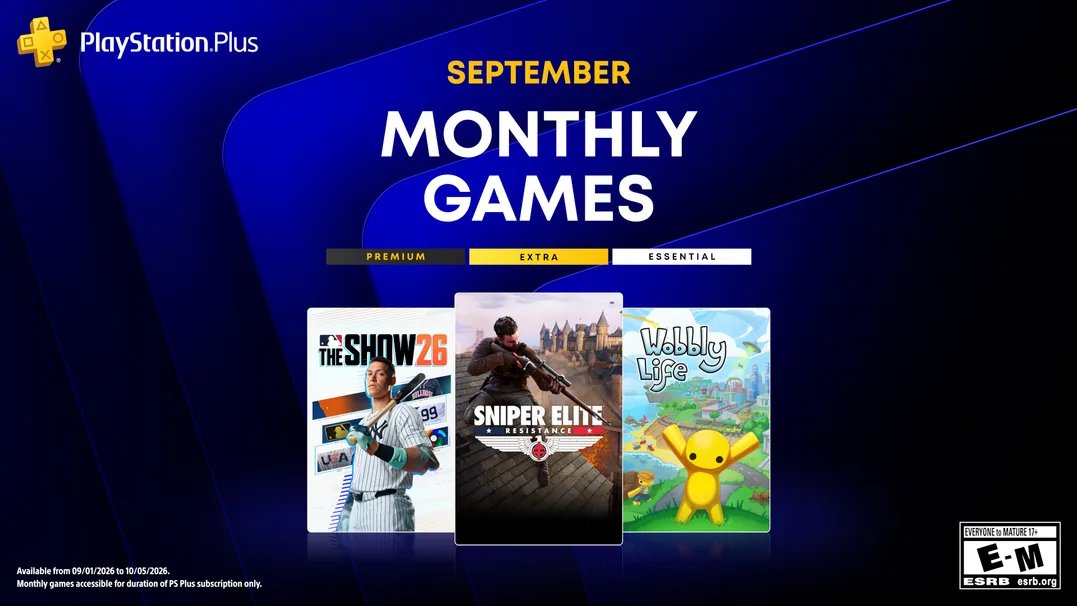 Swinging Up The Rafters and Aim High For PS Plus September Free Games Danial Hasri On Aug 27, 2026